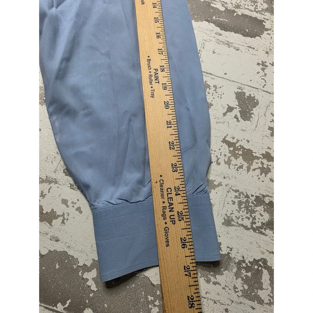 Banana Republic Stretch Mens XL Light Blue Long Sleeve Button Down Dress Shirt